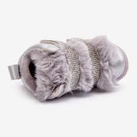 Botas de neve com isolamento Leela prata infantil 1