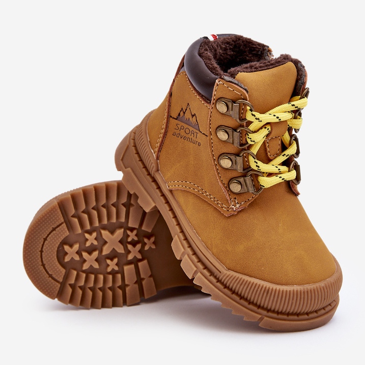 Botas infantis com isolamento Camel Walter castanho 1