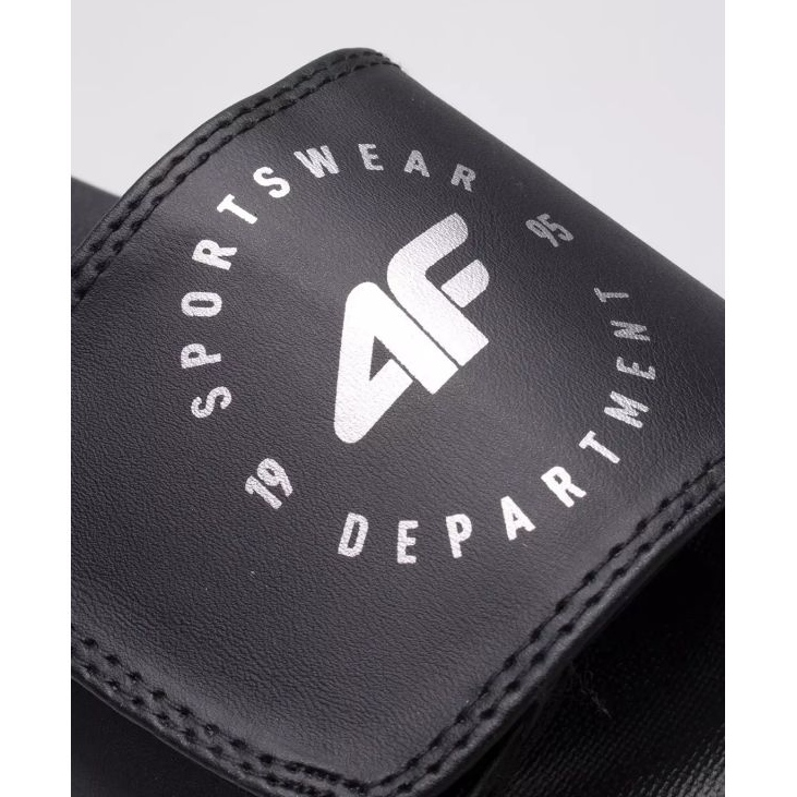 Chinelos esportivos femininos 4F 4FJSS23FFLIM080-21S preto 2