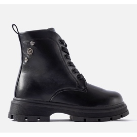 Botas femininas com isolamento de grafite da Basara preto 1