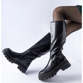 Botas clássicas planas pretas Christien preto 1