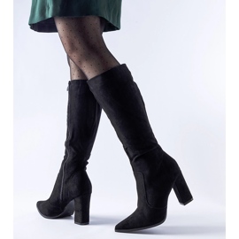 Botas pretas clássicas Altona com bico fino preto 2