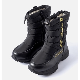 Botas de neve altas Taziano com isolamento preto 1 Botas de neve altas Taziano com isolamento preto 1