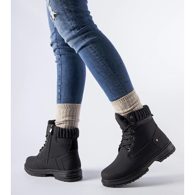Botas Araujo femininas com isolamento preto 1 Botas Araujo femininas com isolamento preto 1