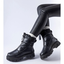 Botas de neve Lessard acolchoadas com isolamento preto 1 Botas de neve Lessard acolchoadas com isolamento preto 1