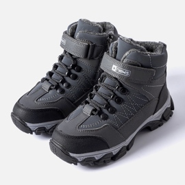 Botas infantis Crispino com isolamento cinza 1 Botas infantis Crispino com isolamento cinza 1