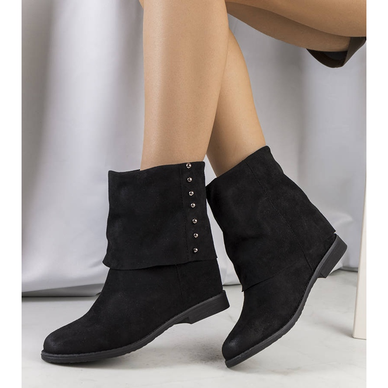 PA1 Botas pretas com tachas Sullivan preto 1 PA1 Botas pretas com tachas Sullivan preto 1