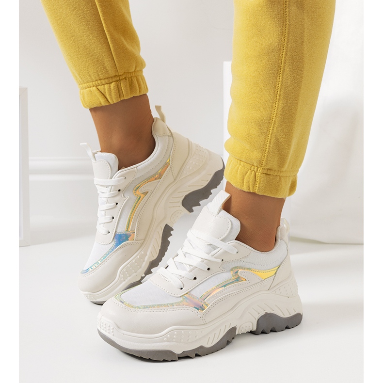 Tênis Gossett bege branco 2