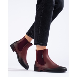 Botas T.Sokolski chelsea de mulher cor de vinho vermelho 1