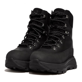 Botas de caminhada em tecido impermeável/camurça FitFlop Neo-D-Hyker W GP3-090 preto 4