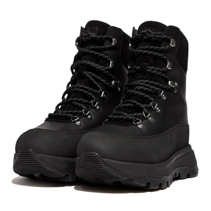 Botas de caminhada em tecido impermeável/camurça FitFlop Neo-D-Hyker W GP3-090 preto 4