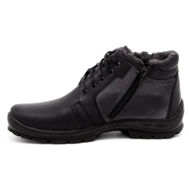 Polbut Botas de inverno masculinas pretas K9 preto 1