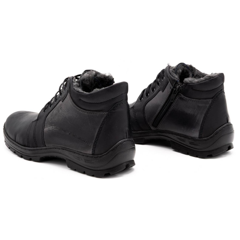 Polbut Botas de inverno masculinas pretas K9 preto 3