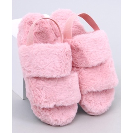 Chinelos femininos Rhodes com elástico, rosa 1