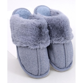 Chinelos masculinos em espinha de peixe Gregory Blue azul 1