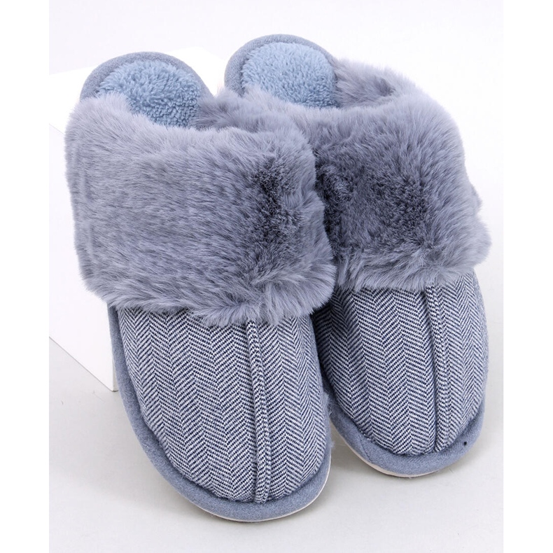 Chinelos masculinos em espinha de peixe Gregory Blue azul 1