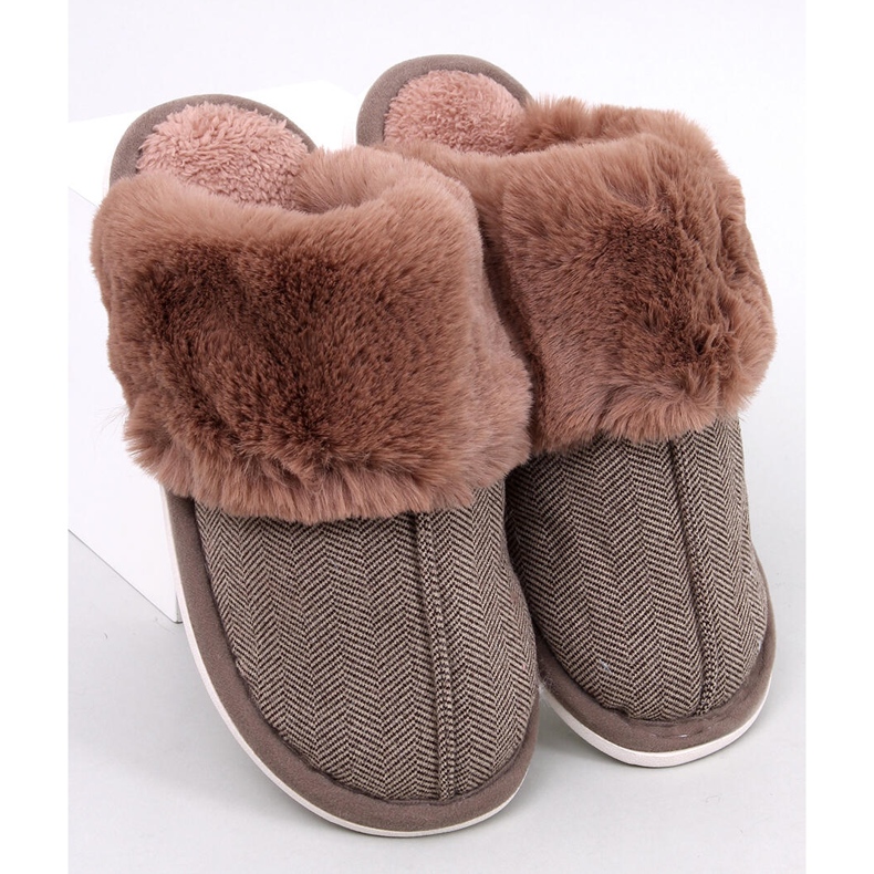 Chinelos masculinos em espinha de peixe Gregory Mocca bege 1