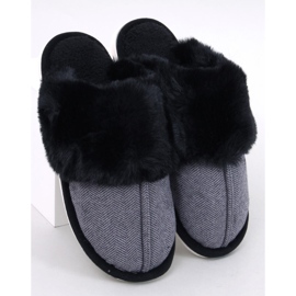 Chinelos masculinos em espinha de peixe Gregory Black preto 1