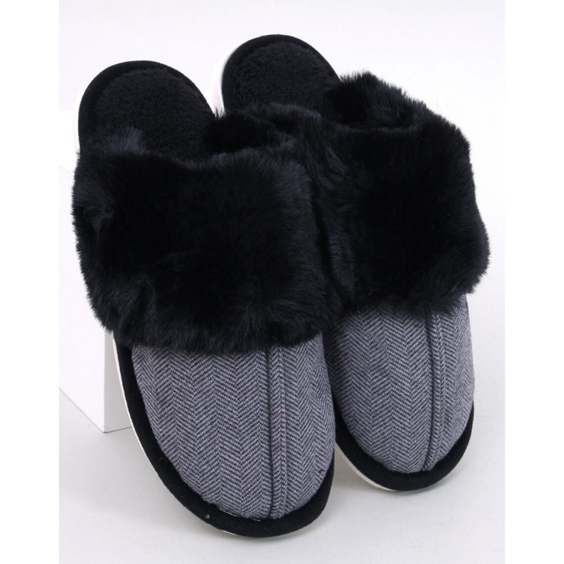 Chinelos masculinos em espinha de peixe Gregory Black preto 1