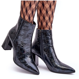 Botins envernizados S.Barski MR870-58 Azul marinho 4