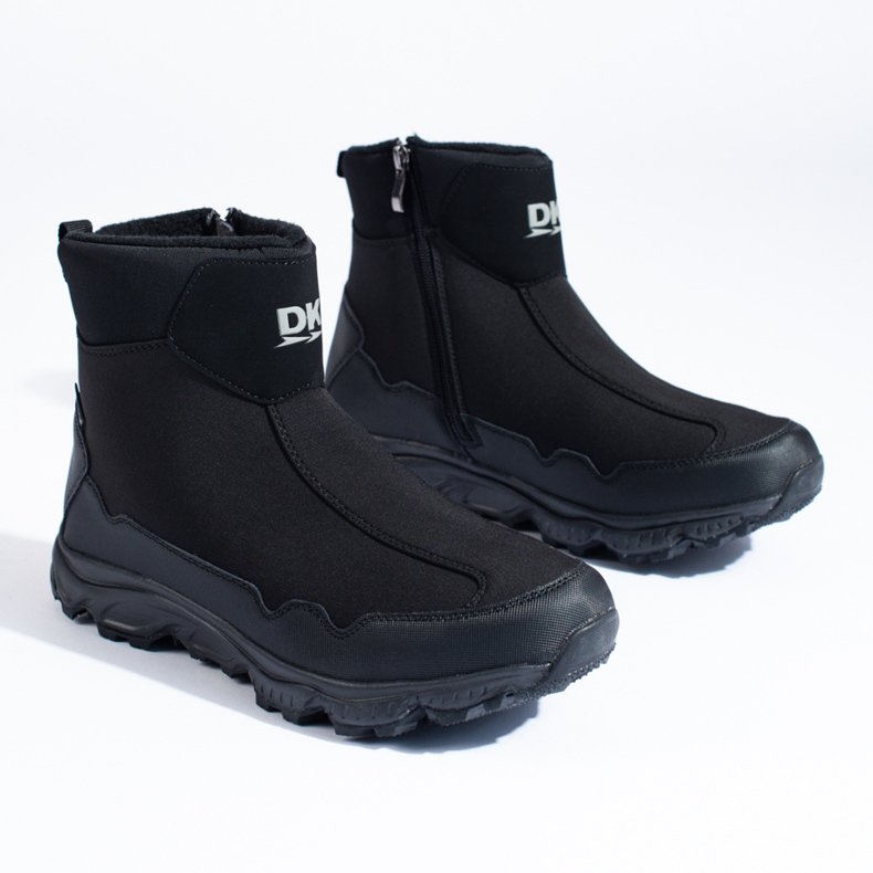 Botas de neve de homem DK com sola grossa, preta preto 1