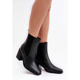 Botins femininos de salto alto, Creazza preto 1