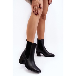 Botins femininos de salto alto, Creazza preto 2