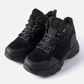 Botas Ponte masculinas em camurça ecológica com isolamento preto 1