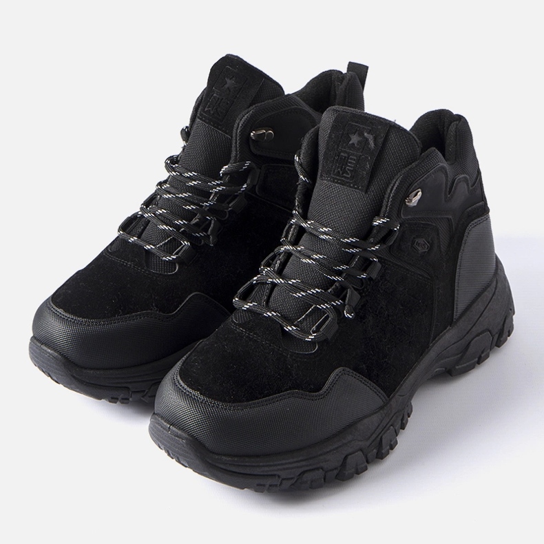 Botas Ponte masculinas em camurça ecológica com isolamento preto 1