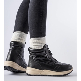 Botas de neve com isolamento preto Ritter e zíper 1