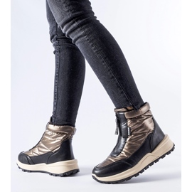 Botas de neve com isolamento marrom Ritter e zíper castanho 1