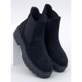 Villes Botas pretas com plataforma Chelsea preto 1