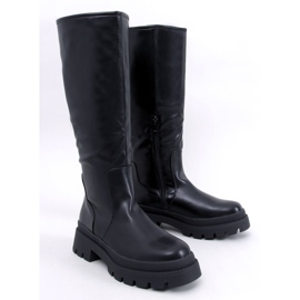 Dillard Botas pretas com sola grossa preto 1