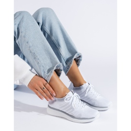 Calçados esportivos de amarrar branco 1