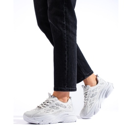 Tênis feminino Shelovet com sola grossa, cinza 1