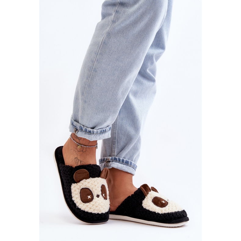 Chinelos femininos quentes pretos Priseth 1