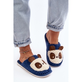 Chinelos femininos quentes, azul marinho Priseth 2