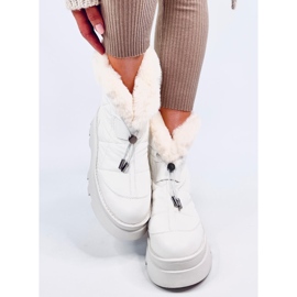 Tavaris Botas de neve brancas com pele branco 1 Tavaris Botas de neve brancas com pele branco 1