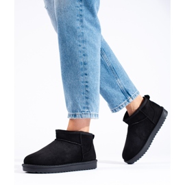 Botas de neve Shelovet de mulher negra preto 1