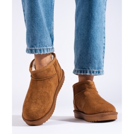 Botas de neve de mulher Shelovet castanhas marrom 2