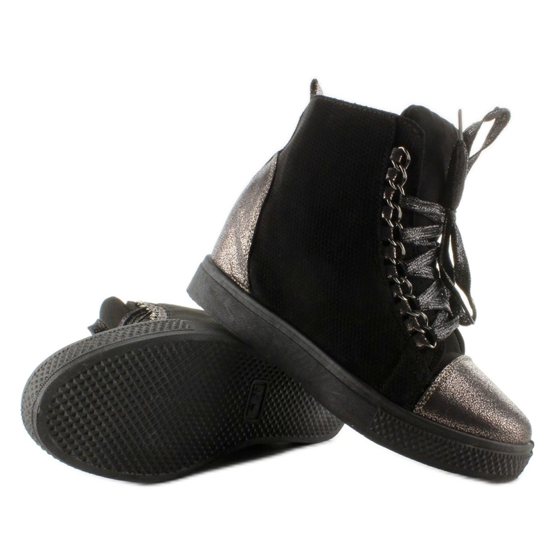 Tênis com correntes R72 Preto 2 Tênis com correntes R72 Preto 2