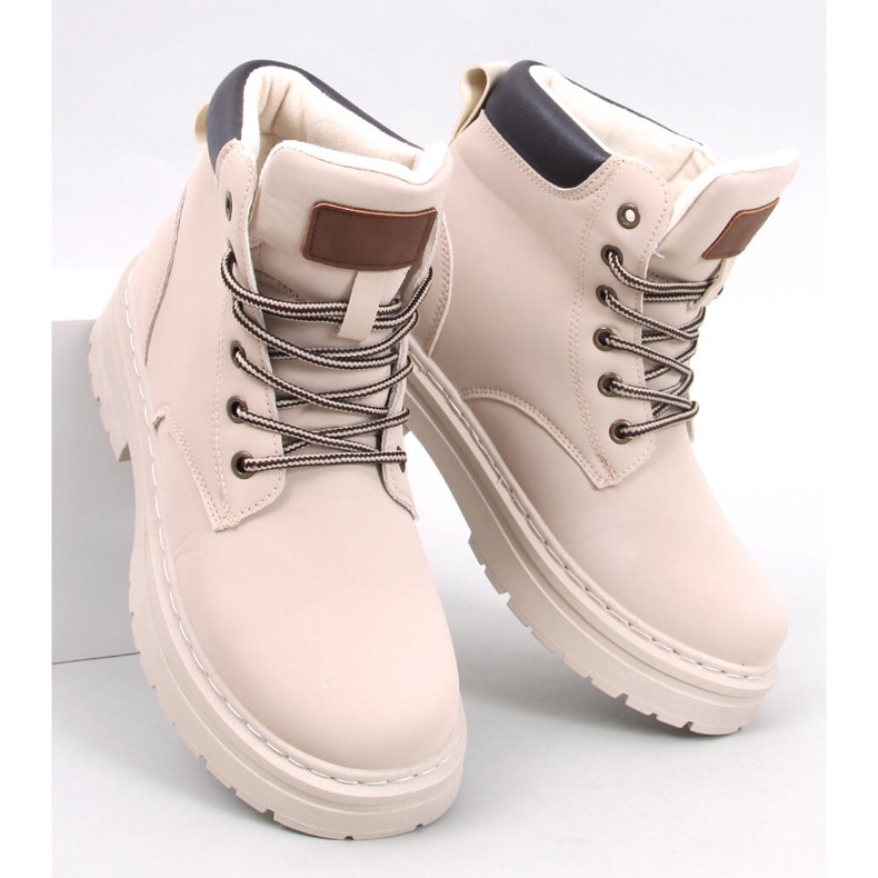 Botas femininas de madeira Kellers Beige bege 1