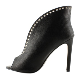 Botins stilettos com tachas HP-36 preto 1