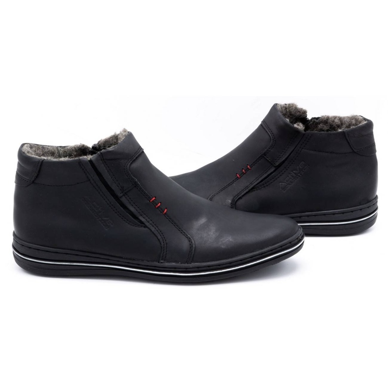Polbut Botas masculinas de inverno 381 pretas preto 4