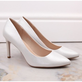 Sergio Leone W SK428A salto alto prateado prata 1