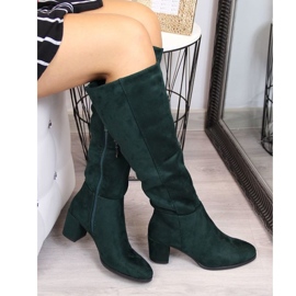 Botas de salto alto isoladas Sergio Leone W SK184D, verdes 1