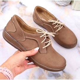 Sapatos de conforto Helios W H715N, bege castanho 1