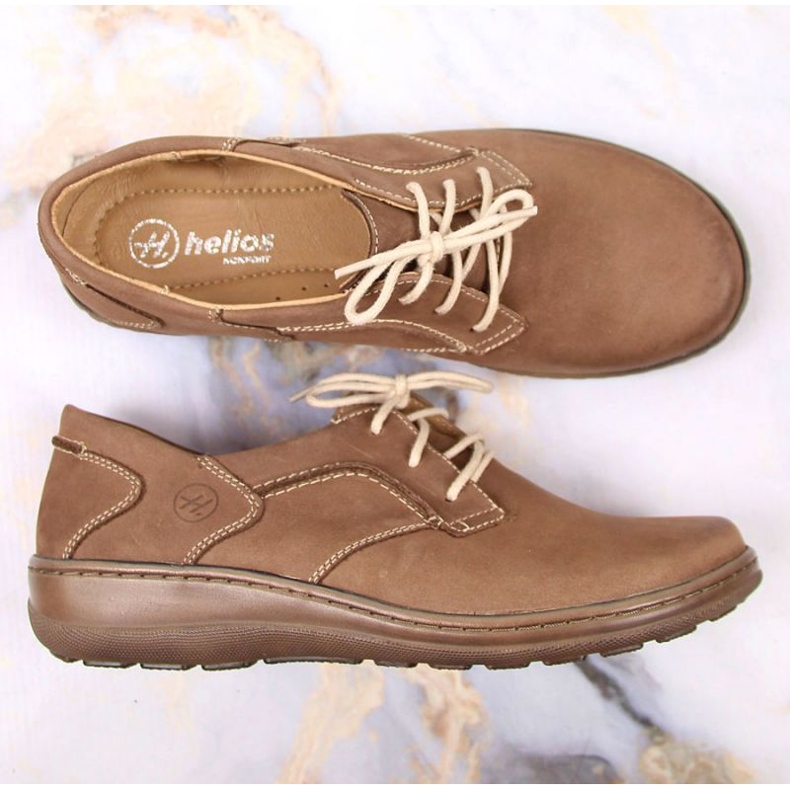 Sapatos de conforto Helios W H715N, bege castanho 2