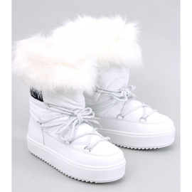 Botas de neve de pele branca Kendals branco 1