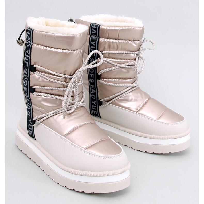 Botas de neve femininas Archie Beige bege 1